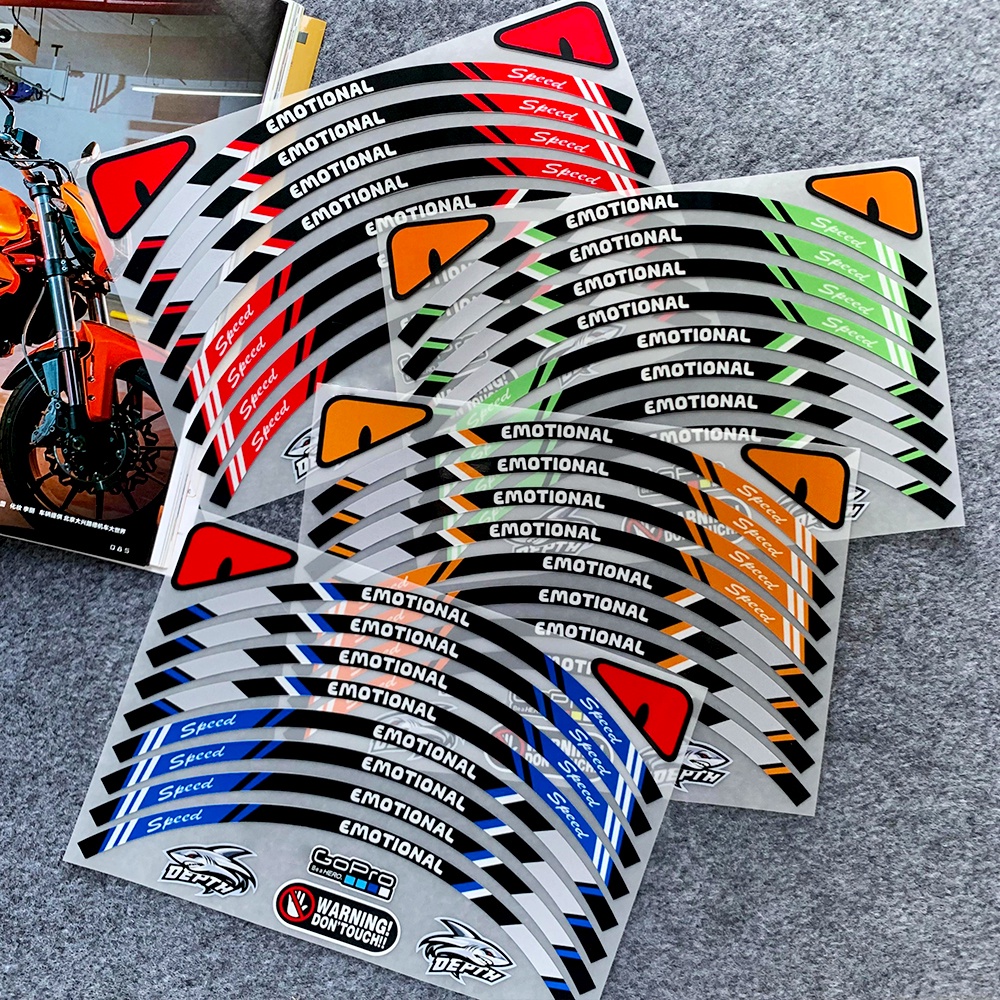 Miếng Dán Logo Trang Trí Bánh Xe Mô Tô Honda Zoomer X Chất Lượng Cao