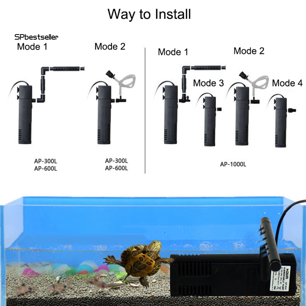 Máy Bơm Oxy Lọc Nước Bể Cá 3 / 4 / 8 / 22W Tiện Dụng