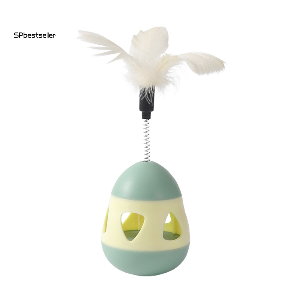 Lật Đật Gắn Lông Vũ Siêu Nhẹ Trang Trí Đồ Chơi Cho Mèo Cưng