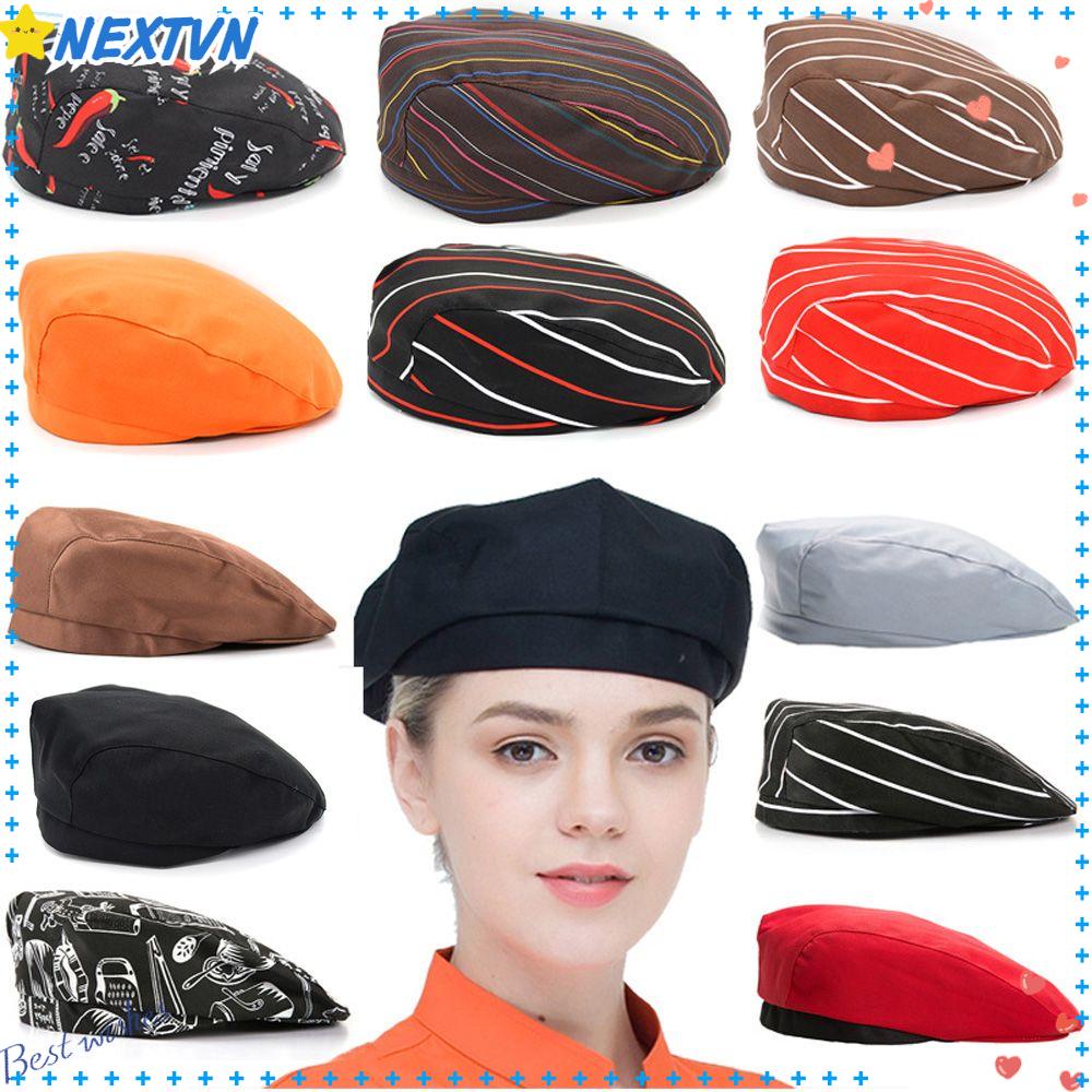 NEXTVN Mũ Beret Vải Cotton Cho Đầu Bếp Nhà Hàng