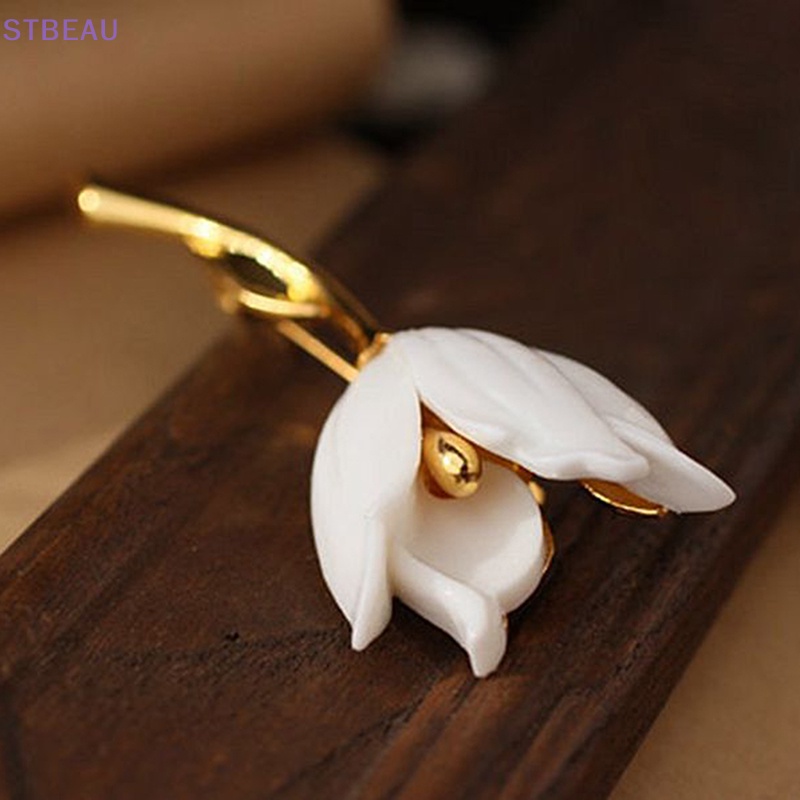 Ghim Cài Áo Hình Hoa Tulip Tráng Men Thời Trang