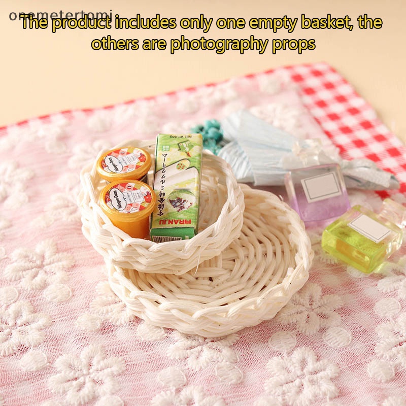 Mô Hình Rổ Đựng Trái Cây Tỉ Lệ 1: 12 Trang Trí Nhà Búp Bê