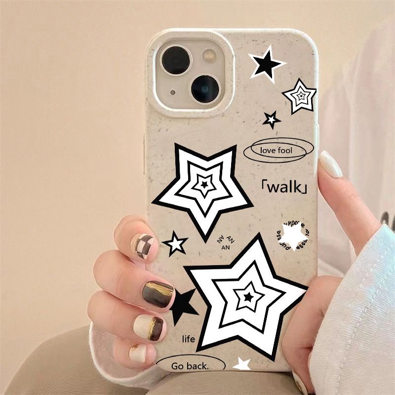 Ốp Điện Thoại Mềm Chống Sốc Ba Lớp Đơn Giản Cho Iphone max87 14proplus 12 13 11 B1RO