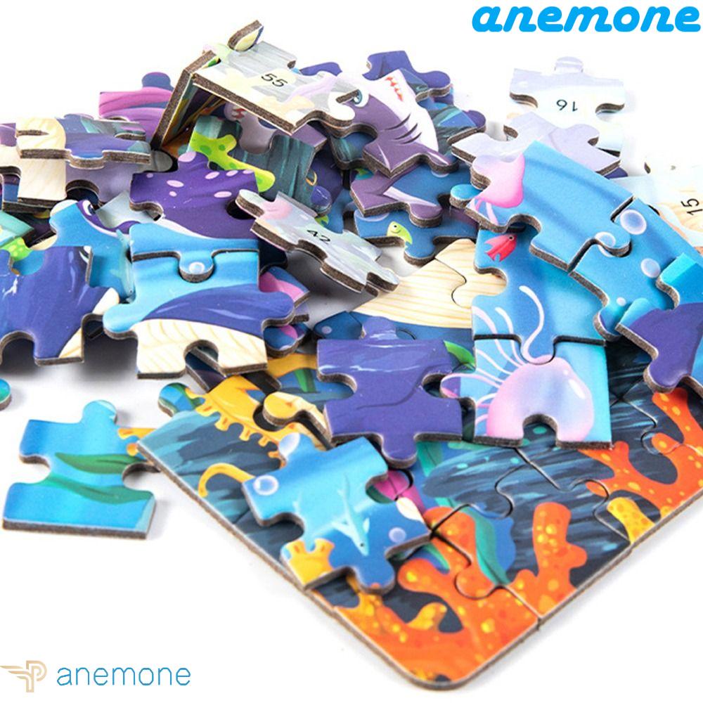 ANEMONE Hộp 60 Mảnh Ghép Hình Khủng Long 3D Cho Bé