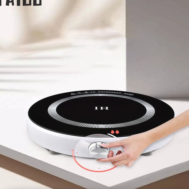 TAIDU Hộ gia đình nhỏ lửa lớn núm nấu lẩu tròn cảm ứng bếp điện từ