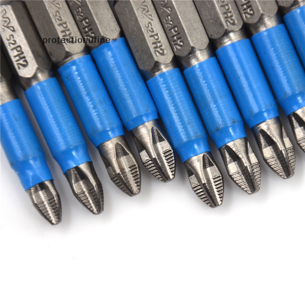 1 Chiếc Tua Vít Điện Từ Tính Không Trượt PH2 Dài 50mm 1 / 4 &quot;