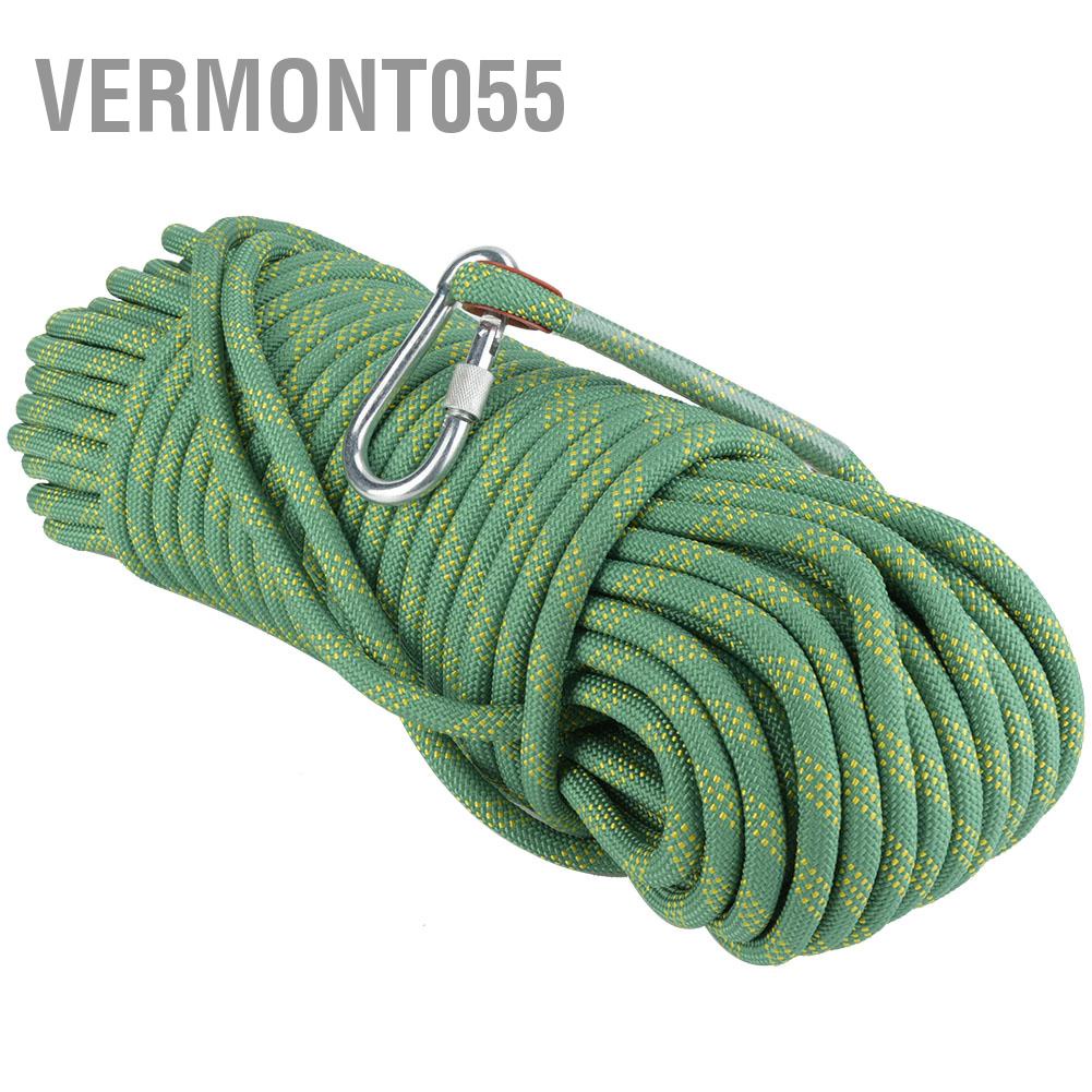 Vermont055 Dây thoát hiểm leo núi ngoài trời 30m Đường kính 12 mm sinh tồn an toàn