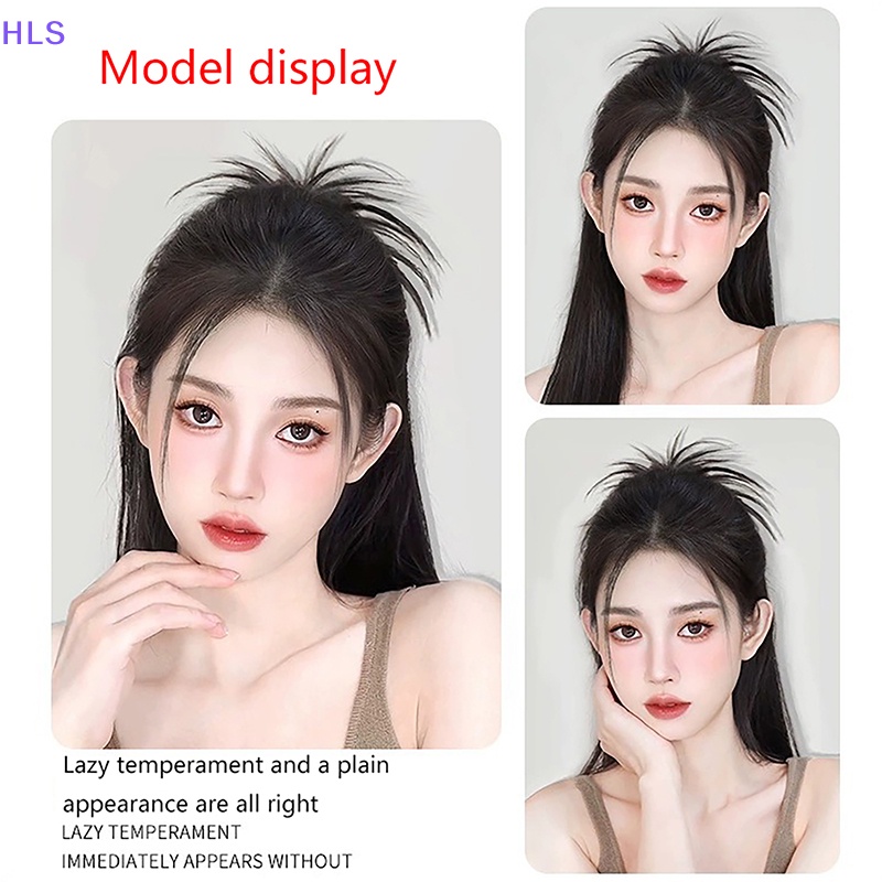 [HLS] Tóc Giả Nửa Đầu Lông Gà Có Thể Tháo Rời Sáng Tạo Và Cà Vạt Bằng Sợi Tổng Hợp Spicy Dành Cho Bạn Nữ