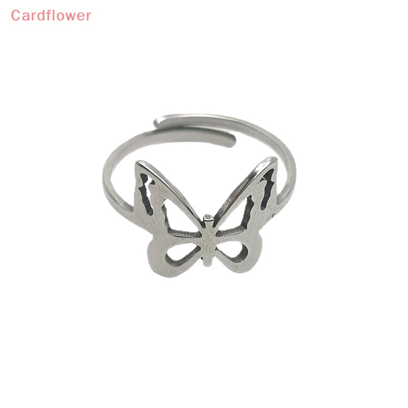 Nhẫn Hình Bướm Hình Học Tối Giản Có Thể Điều Chỉnh Kích Cỡ Cho Nữ