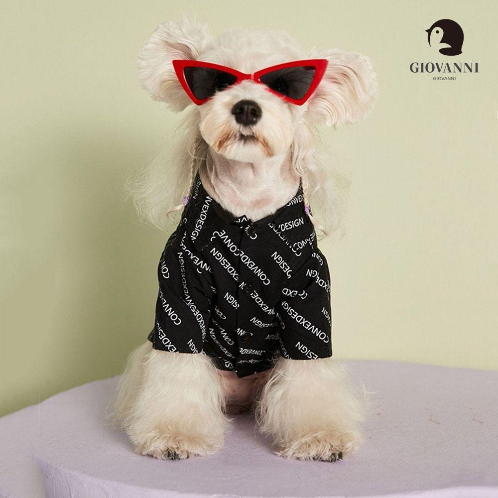 GIOVANNI Kính Mát Gọng Nhựa Hình Mắt Mèo Thời Trang Cho Thú Cưng