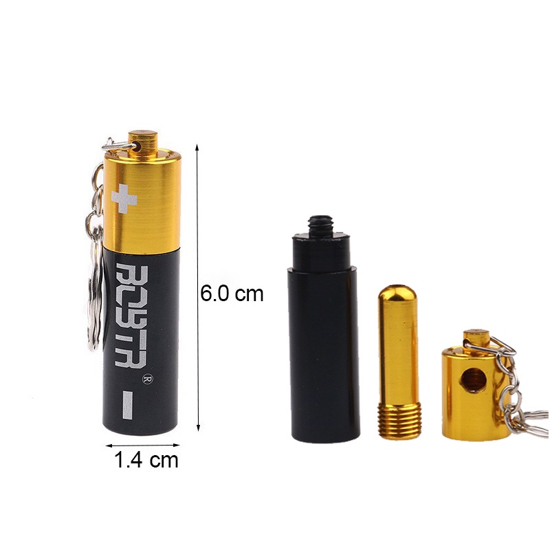 Móc Khóa Hình Pin Di Động Khô Có Thể Tháo Rời Giảm Áp Lực Đồ Chơi Quà Tặng Cho Nam