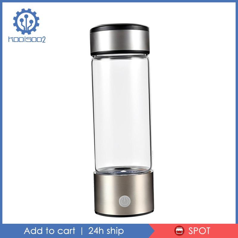 Bình Nước Thể Thao Bằng Kính Có Thể Sạc Lại Bằng Cổng USB Dùng Làm Quà Tặng Sinh Nhật Ngoài Trời