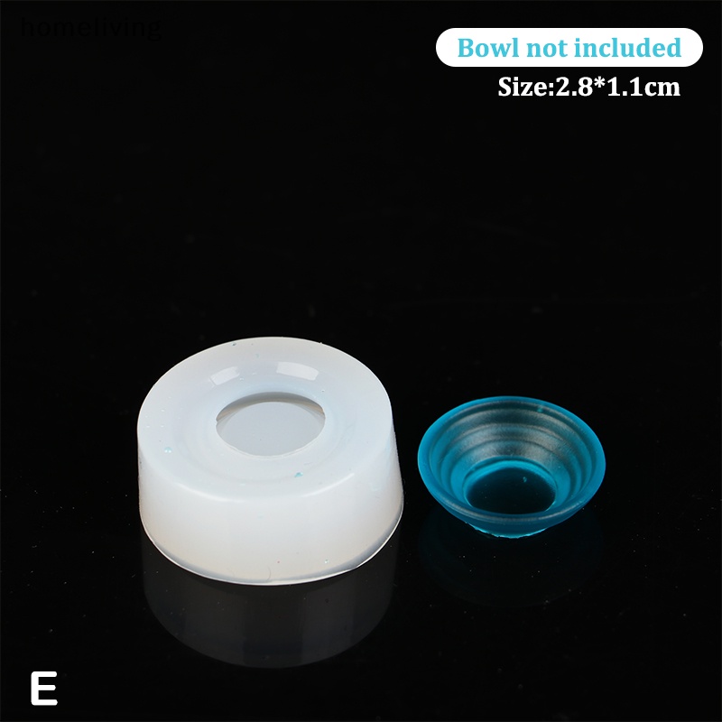 Khuôn Làm Chén Dĩa Mini Bằng Silicon Tỉ Lệ 1: 12 Trang Trí Nhà Búp Bê DIY