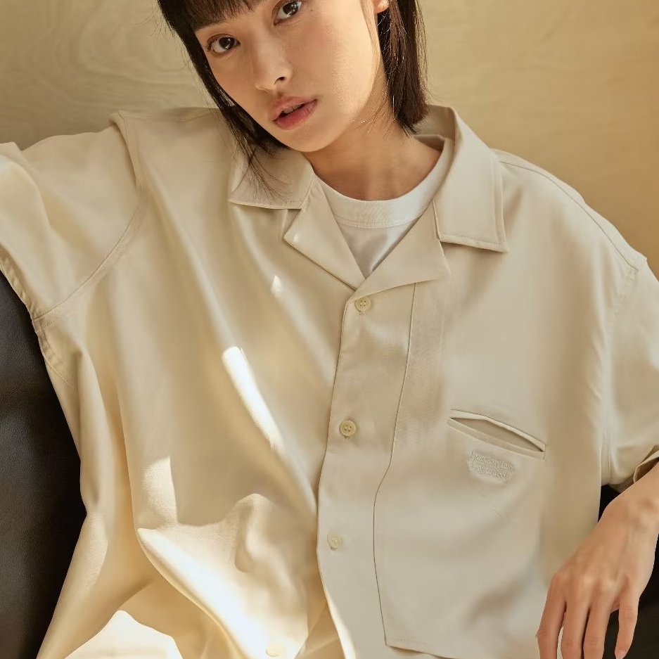 Áo Sơ Mi Nam/Nữ Mùa Hè Phong Cách Hàn Quốc Đơn Giản Màu Sắc Trơn, Dáng Rộng, Tay Áo Ngắn, Chất Liệu Cotton Mới Nhất ÁO Sơ Mi TrơN