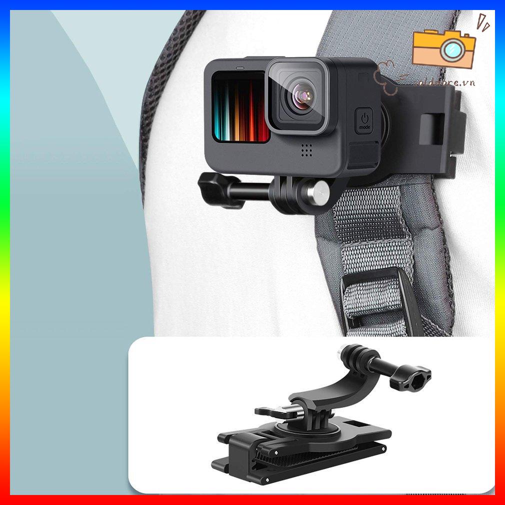 Giá đỡ ba lô xoay 360 Dedree Tương thích với GoPro Hero 9/8/7 cho Insta360 và các máy ảnh hành động khác