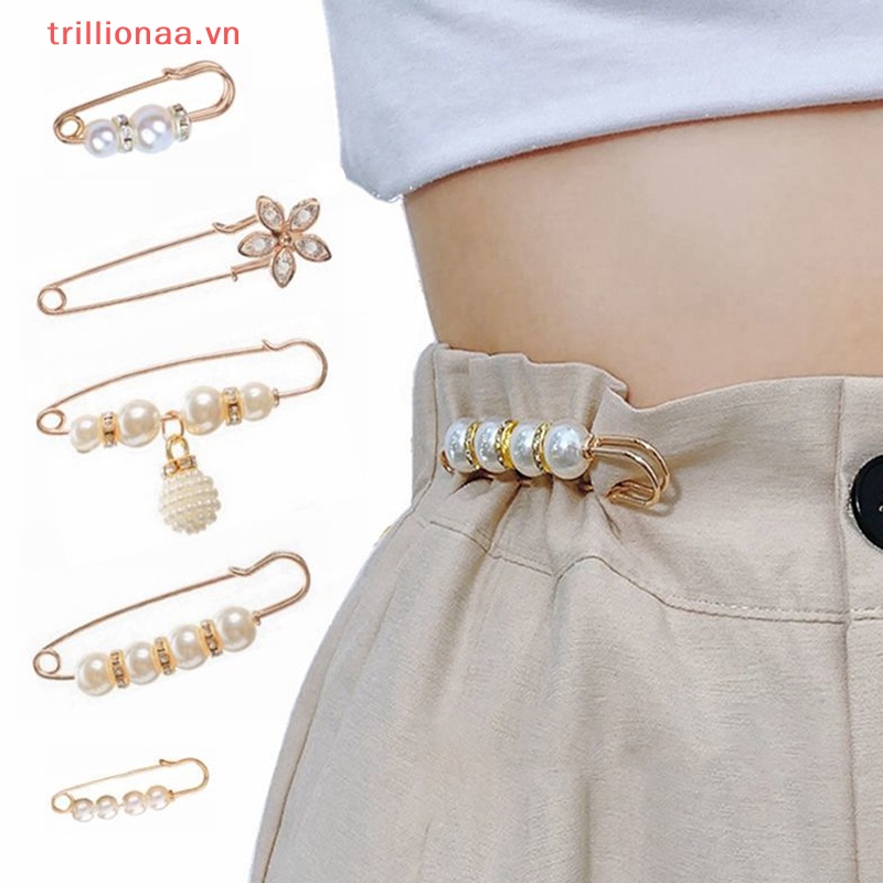 Set 3 Ghim Cài Áo Đính Ngọc Trai Giả Thời Trang Cho Nữ