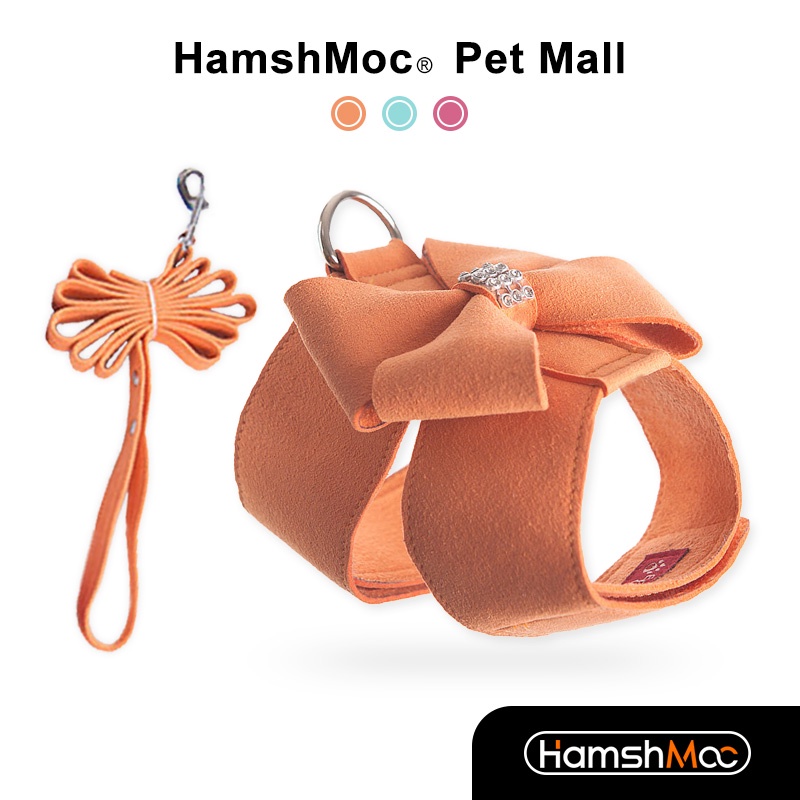 HamshMoc Bộ Dây Dắt Chó Đi Dạo Mềm Mại Gọn Nhẹ Tháo Gỡ Nhanh Có Thể Điều Chỉnh