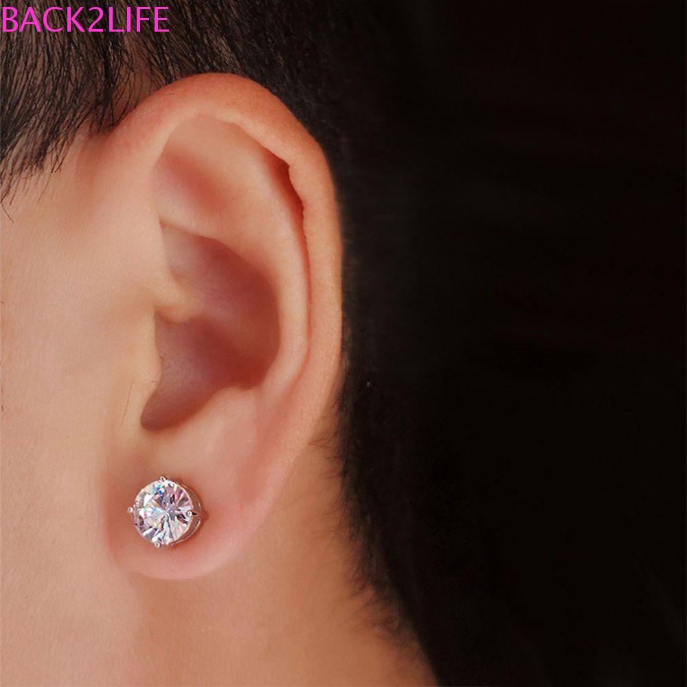 Bông Tai Dạng Kẹp Hình Tròn Phong Cách Vintage Thanh Lịch Cho Nam Và Nữ 2life