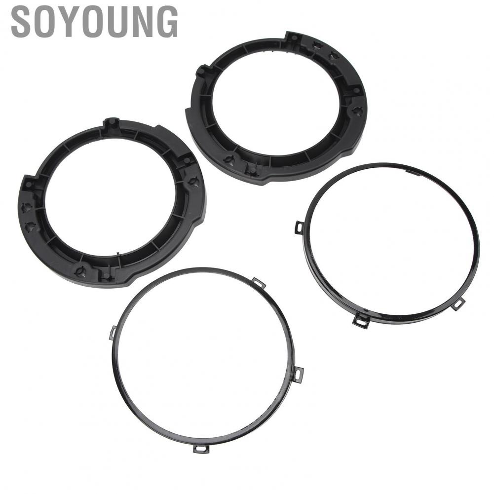 Soyoung Car Headlamp Mounting Bracket Ring Trim Headlight Stable 7 Inch for Wrangler JK 2007 To 2018