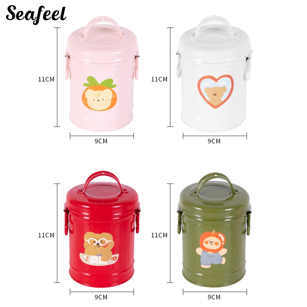 Giá Đỡ Cọ Trang Điểm Bằng Sắt Sức Chứa Lớn Dễ Thương Cho Học Sinh