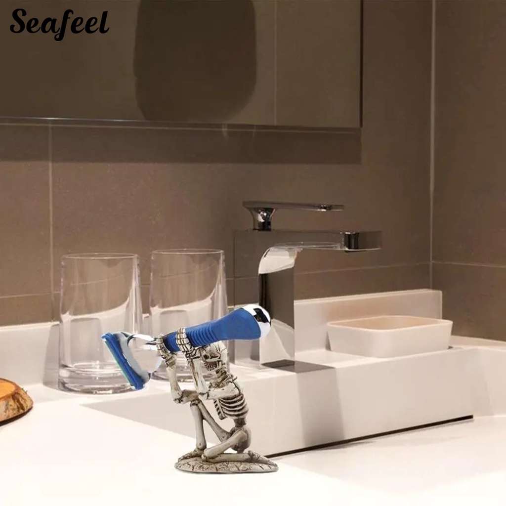 Giá Đỡ Bút Hình Bộ Xương Bằng Nhựa Resin Bền Sắp Xếp Gọn Gàng Để Bàn Văn Phòng
