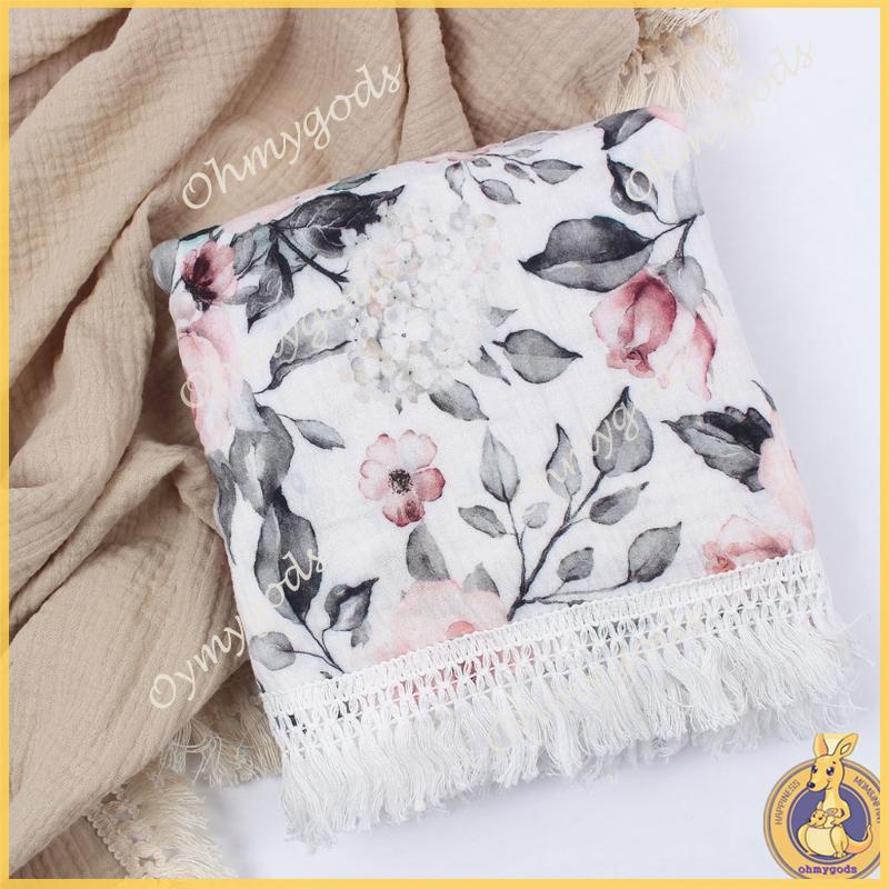 Chăn Quấn Em Bé Chất Liệu Cotton In Họa Tiết Xinh Xắn