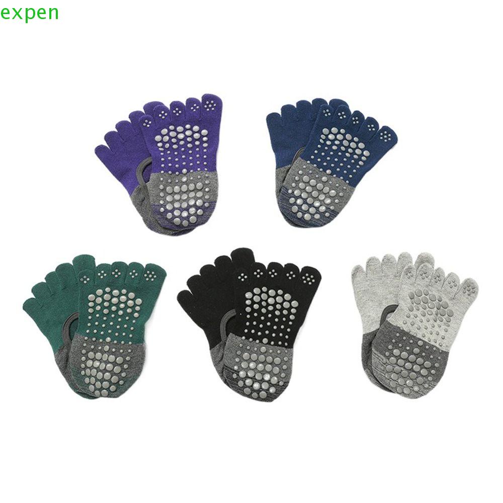 1 Đôi Vớ Múa Ba Lê / Tập Gym / Yoga Mềm Mại Thoáng Khí Chống Trượt Màu Tương Phản Cho Nữ