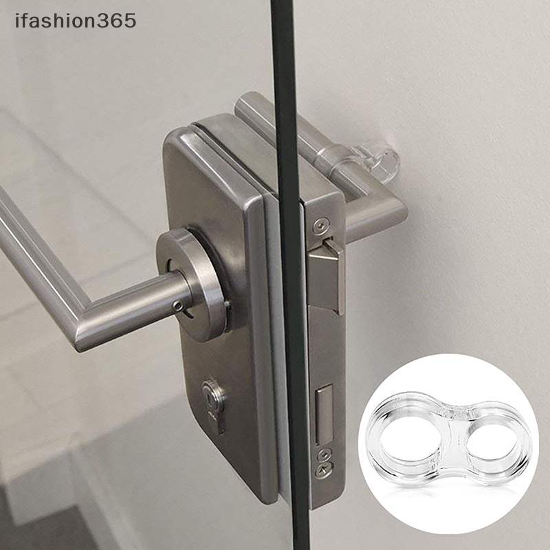 Set 5 Vòng Đệm Bảo Vệ Tay Nắm Cửa / Tường Hình Tròn Bằng PVC Chống Va Chạm An Toàn Tiện Lợi ifashion365