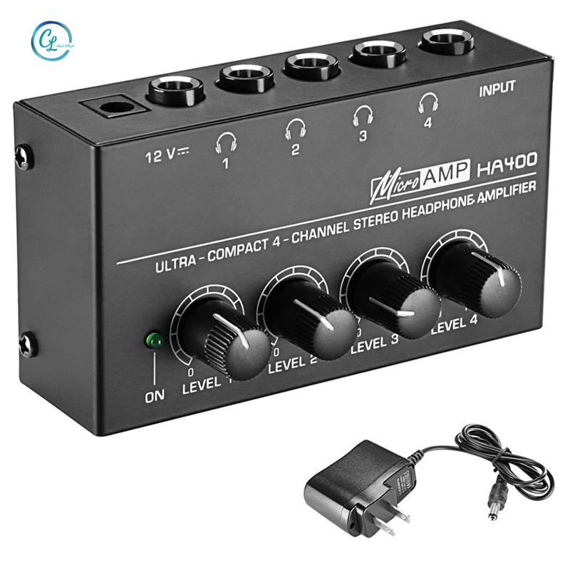Bộ Khuếch Đại Âm Thanh 4 Kênh HA400 Ultra-Compact AC110V Phích Cắm US