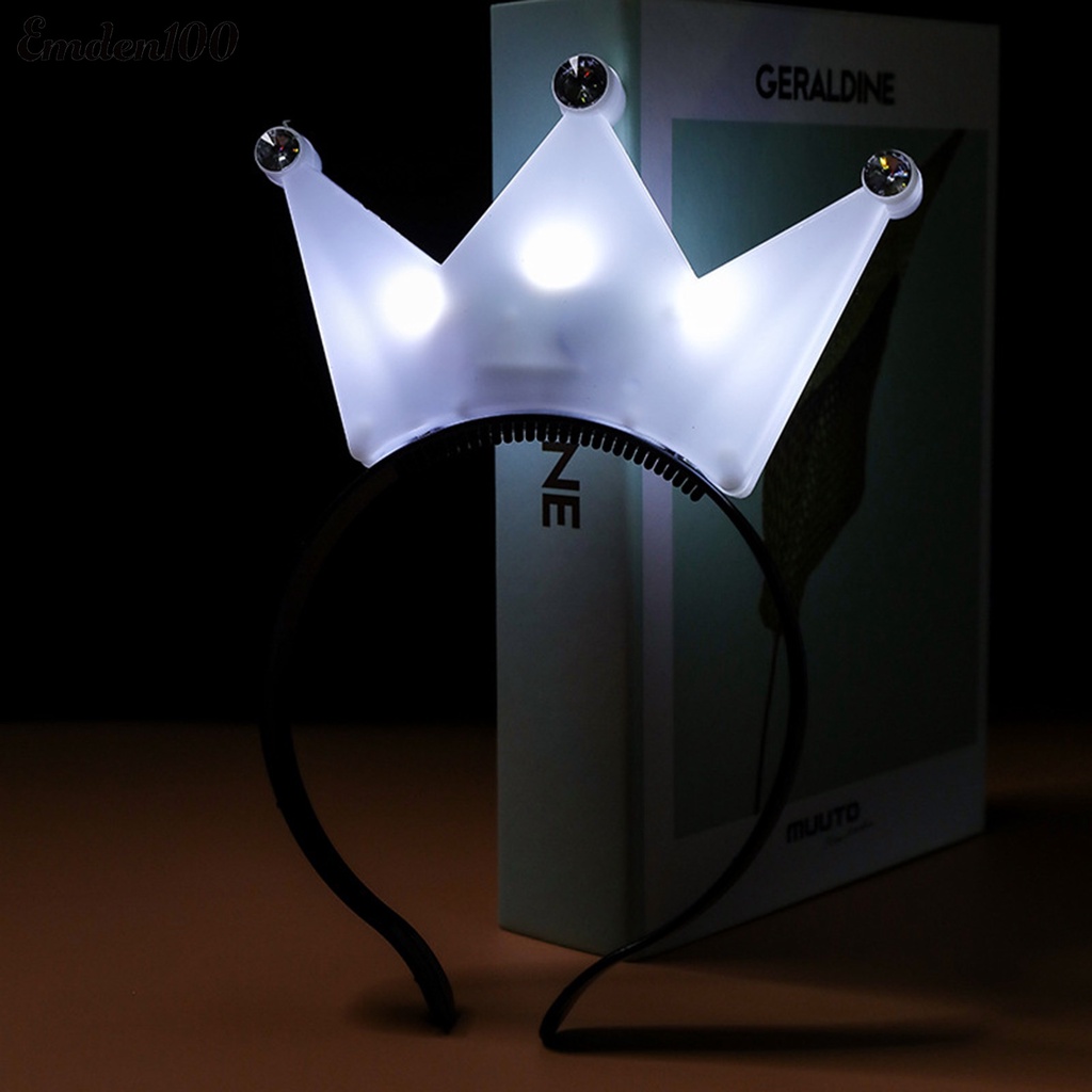 Băng Đô Cài Tóc Hình Vương Miện 3 Chế Độ Dễ Thương