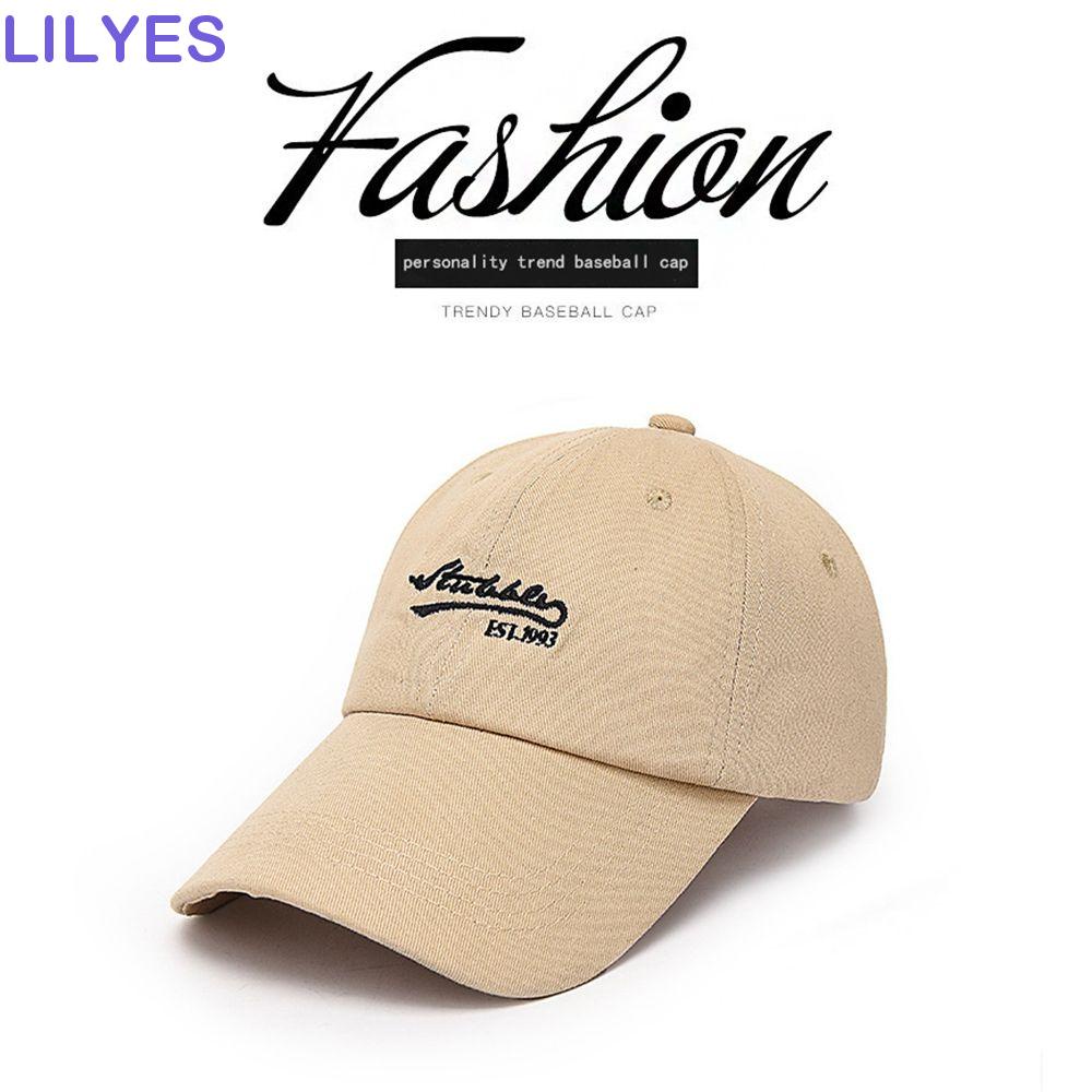 Mũ Lưỡi Trai Cotton Thêu Chữ Đơn Giản Thời Trang Unisex