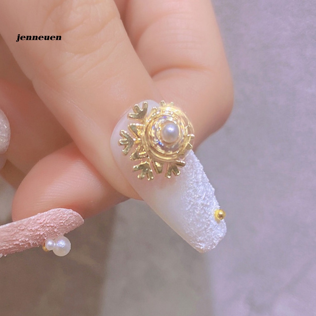 Đá Zirconia Hình Bông Tuyết Trang Trí Móng Tay DIY Mừng Năm Mới