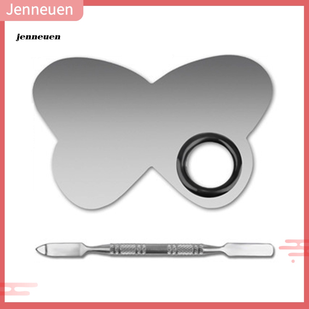 Bảng Màu Vẽ Móng Nghệ Thuật Bằng Thép Không Gỉ Hình Bướm Nhiều Màu Sắc DIY