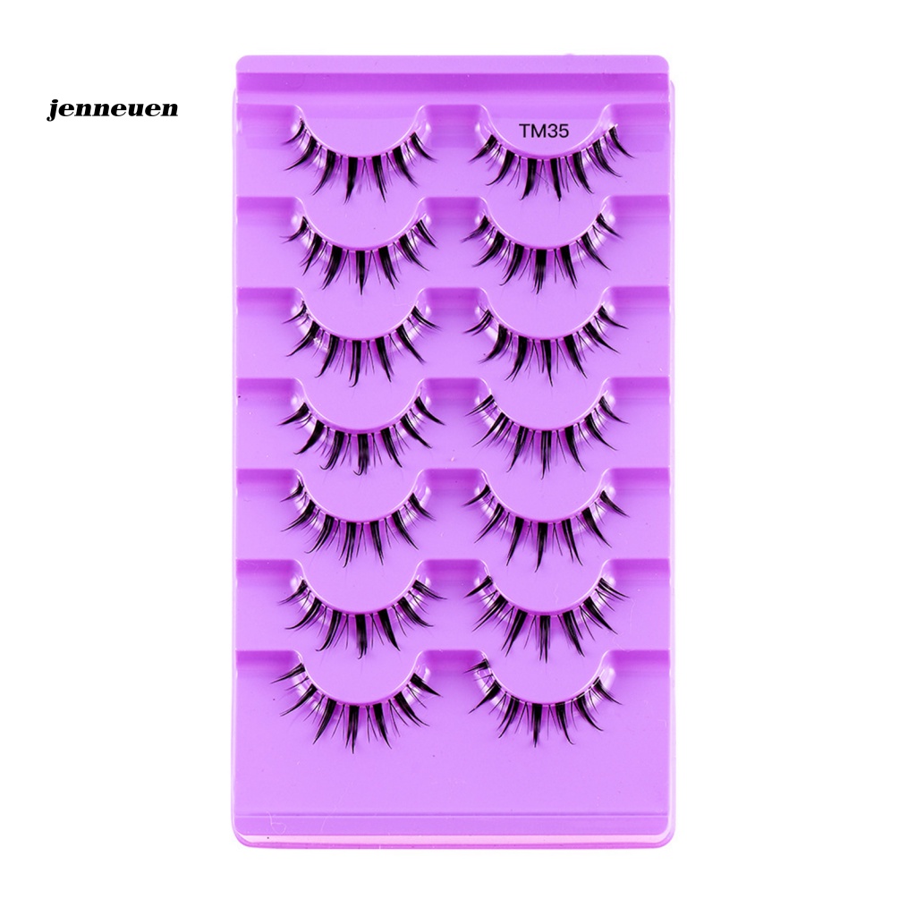 Bộ 7 Cặp Lông Mi Giả Cong Dày 3D Tự Nhiên Thoải Mái