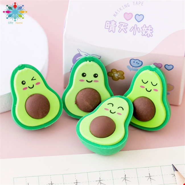 Gôm Tẩy Hình Quả Bơ Dễ Thương Cho Học Sinh