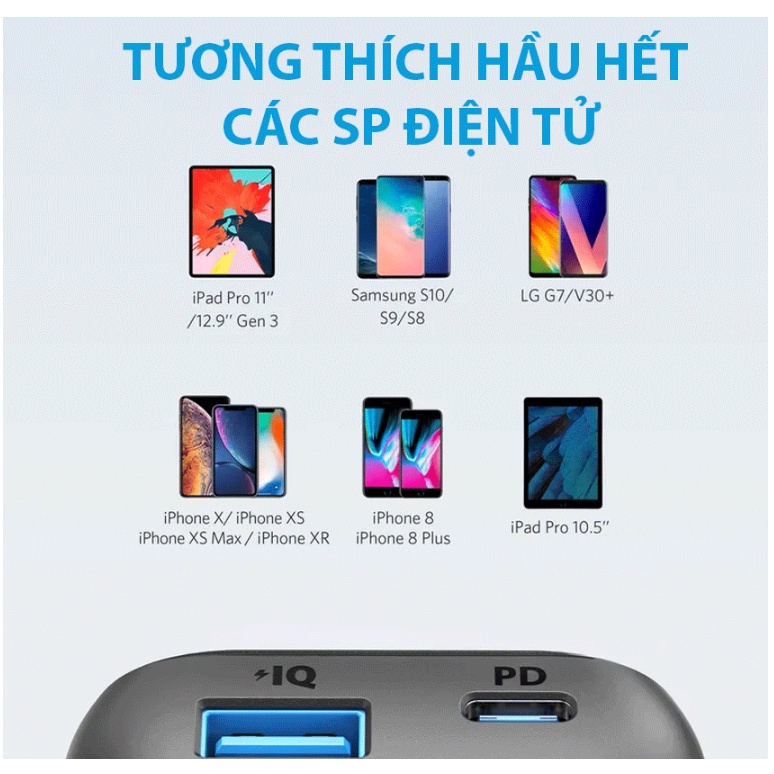 PIN SẠC DỰ PHÒNG ANKER POWERCORE 10000 PD REDUX - 10.000MAH - A1239 - MÀU ĐEN