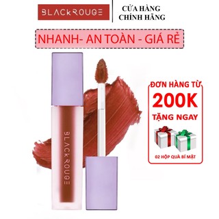 Son black rouge A12 đỏ nâu siêu lì son kem black rouge