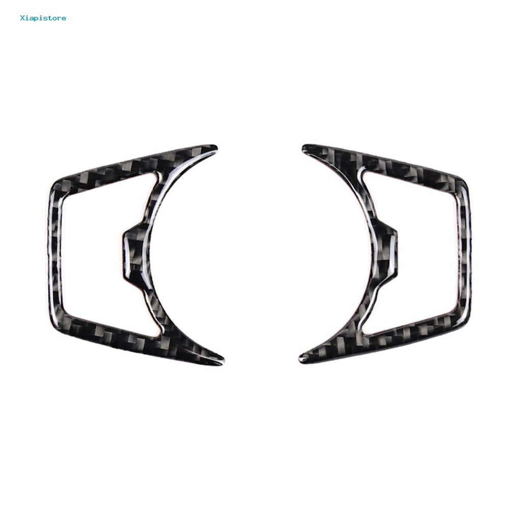 1 Cặp Miếng Dán Trang Trí Đèn Pha Xe Hơi Ford Mustang 2015-2019 Bằng Sợi Carbon