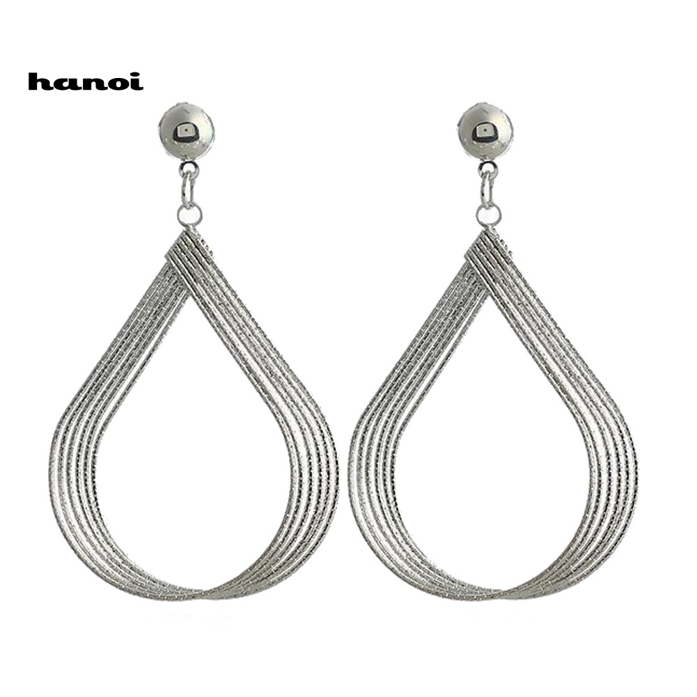 Khuyên Tai Hình Giọt Nước Rỗng Đơn Giản Thời Trang Cho Nữ