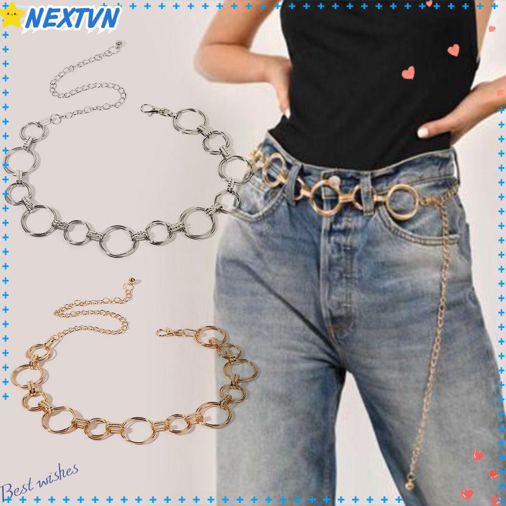 Thắt Lưng Dây Xích Vàng Bằng Hợp Kim Chất Lượng Cao Có Thể Điều Chỉnh Cho Nữ