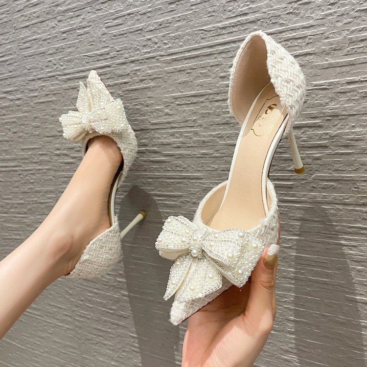 Giày Cao Gót Mũi Nhọn Thời Trang Dành Cho Nữ / Size 34-39