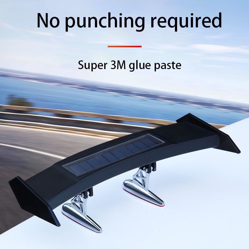 Cánh Đèn LED Cảnh Báo Gắn Đuôi Xe Hơi Cảm Biến Thông Minh Chạy Năng Lượng Mặt Trời Chống Thấm Nước