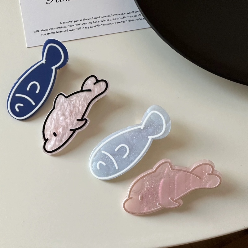 Kẹp Tóc Mái Ngang Hình Xương Cá Nhỏ Dễ Thương Phong Cách Hàn Quốc Cho Nữ