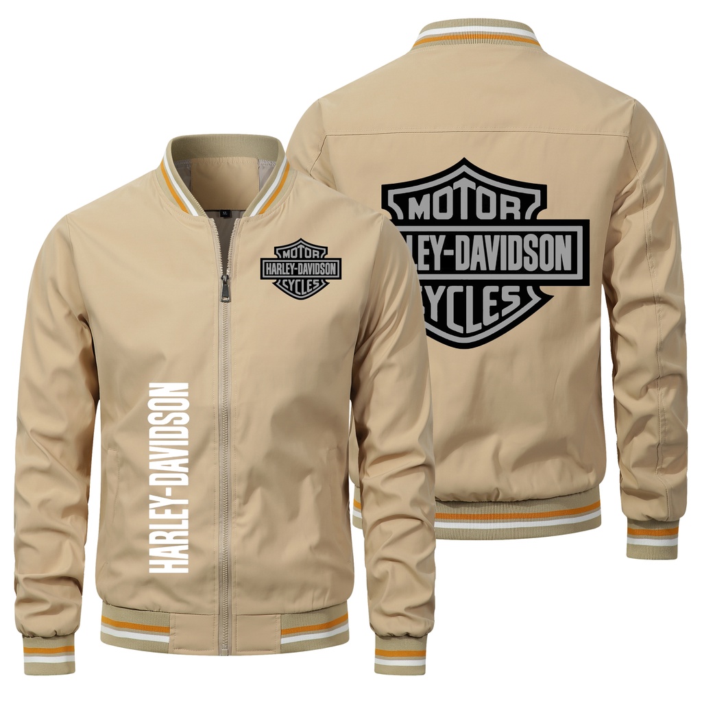 Áo Khoác Thể Thao In Logo Harley Davidson Cỡ Lớn Cá Tính Cho Nam Thích Hợp Lái Xe Mô Tô