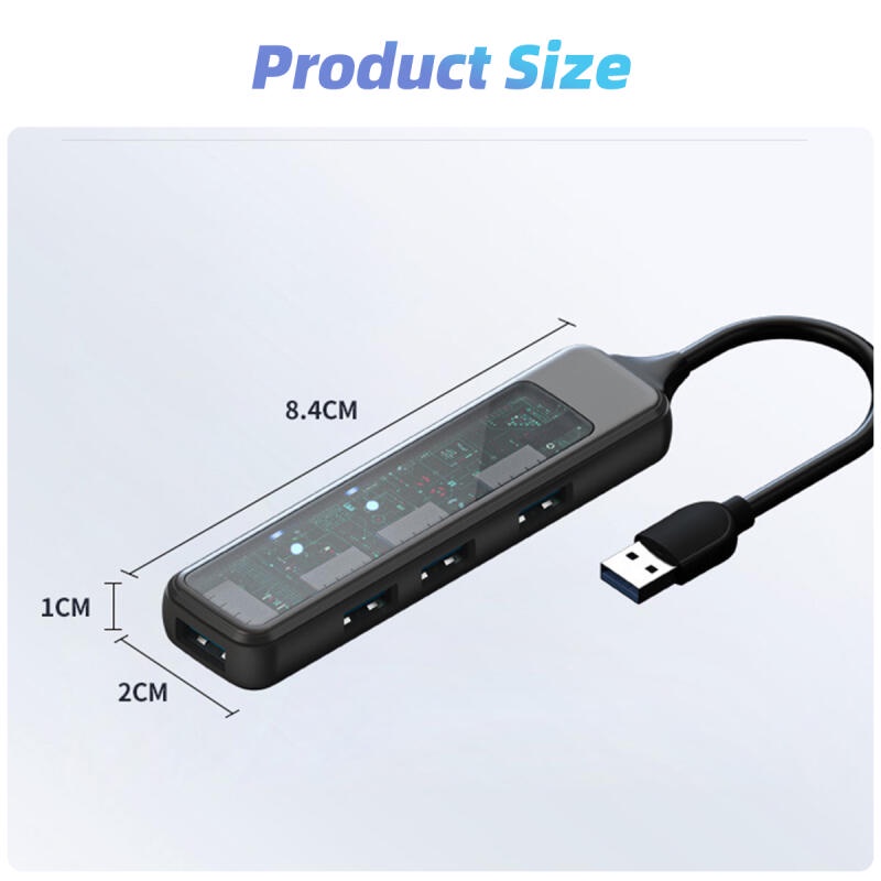 Hub HdoorLink USB A / Type C HUB 3.0 5 Trong 1 Có Đầu Đọc Thẻ SD TF Cho Máy Tính Mac-book