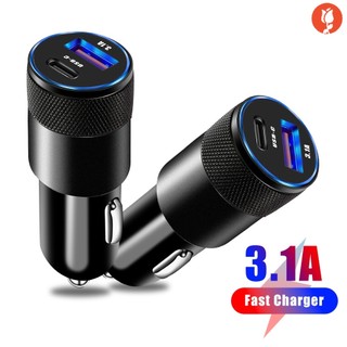 Tẩu Sạc Nhanh 15W USB Type-C Màu Đen Đa Năng Cho Xe Hơi