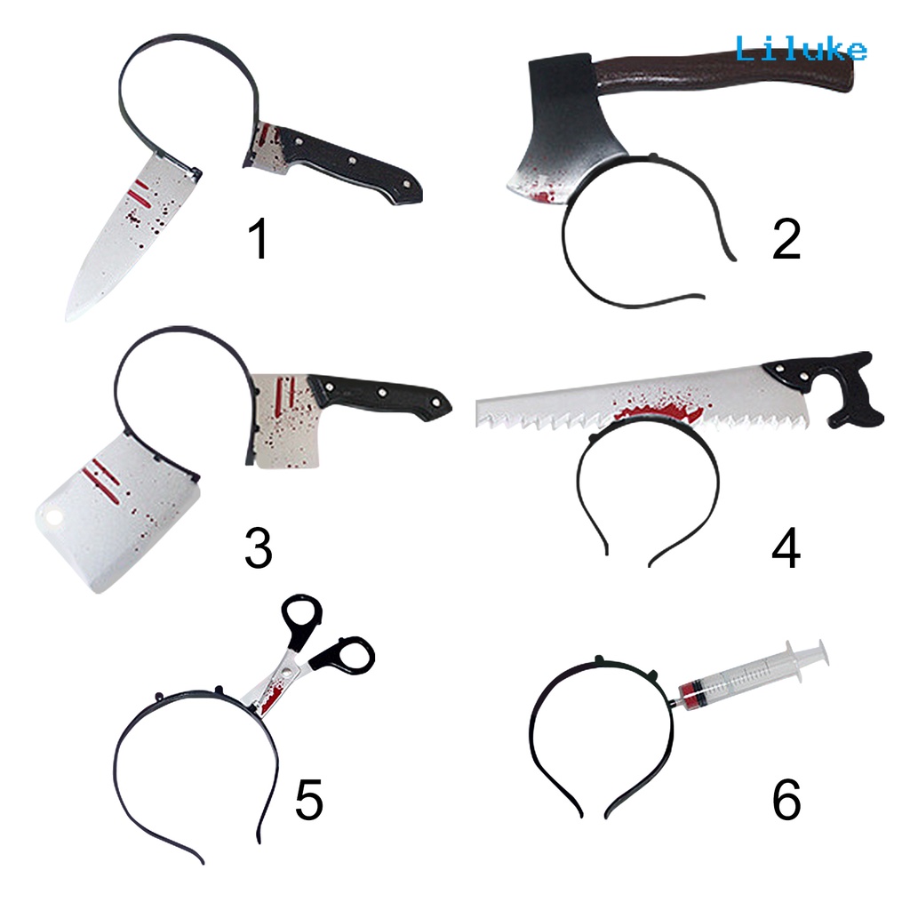 Băng Đô Cài Tóc Co Giãn Bằng Nhựa Hình Kinh Dị Vui Nhộn