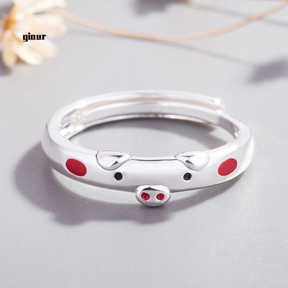 Nhẫn Hở Hình Chú Heo Hoạt Hình Dễ Thương Dùng Làm Quà Tặng Sinh Nhật Cho Bạn Gái