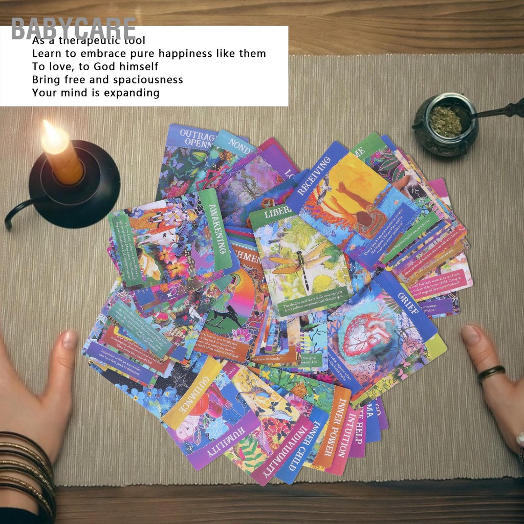 Babycare 52 Tờ Bài Tarot Hoa Văn Độc Đáo Di Động Bói Tinh Tế Lá Toán Cho Tiệc Giải Trí