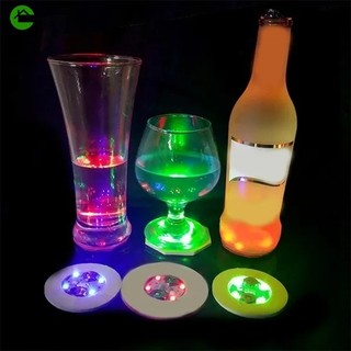 Đế lót ly thủy tinh 3 chế độ có đèn led phát sáng độc đáo